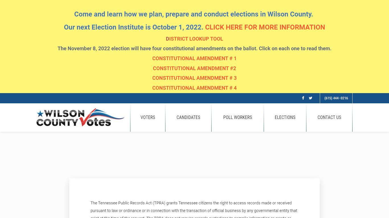 Public Records | Wilson County Election Commission